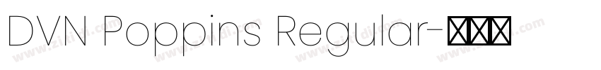 DVN Poppins Regular字体转换